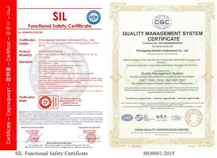 Quality Certificate Quality Certificate